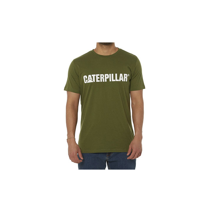 Caterpillar Men's Caterpillar Logo T-Shirts White CAT-97546